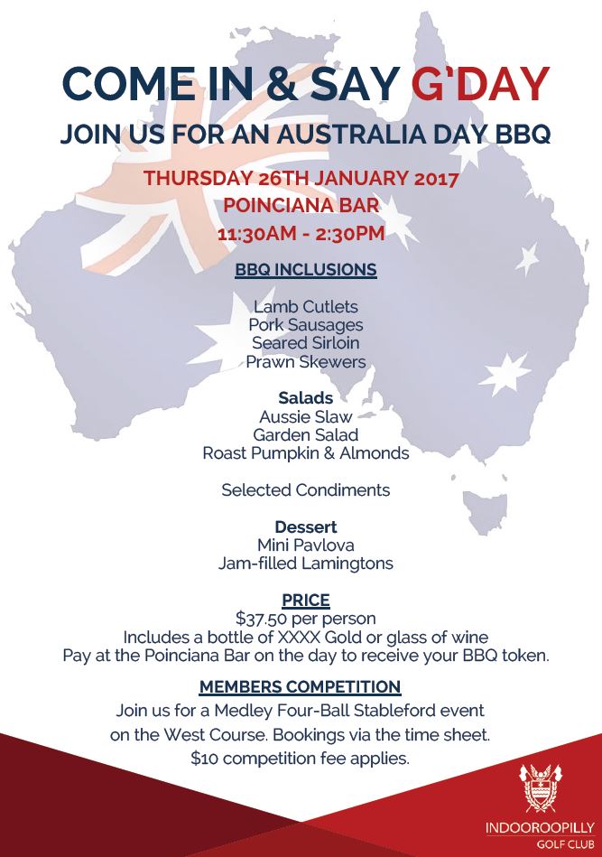 Australia Day Flyer