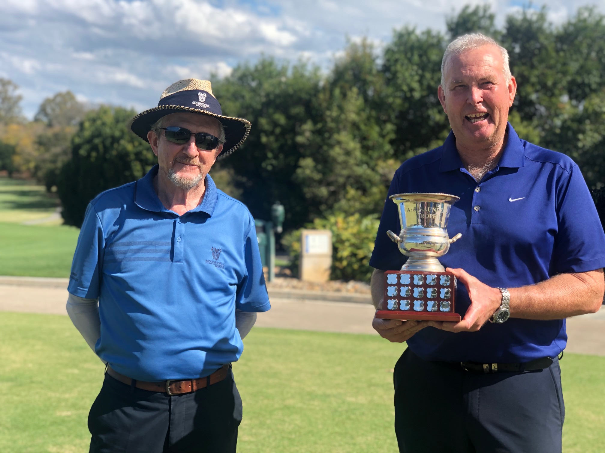 Winner Gary Brodie and Capt Jim Ross Indooroopilly Golf